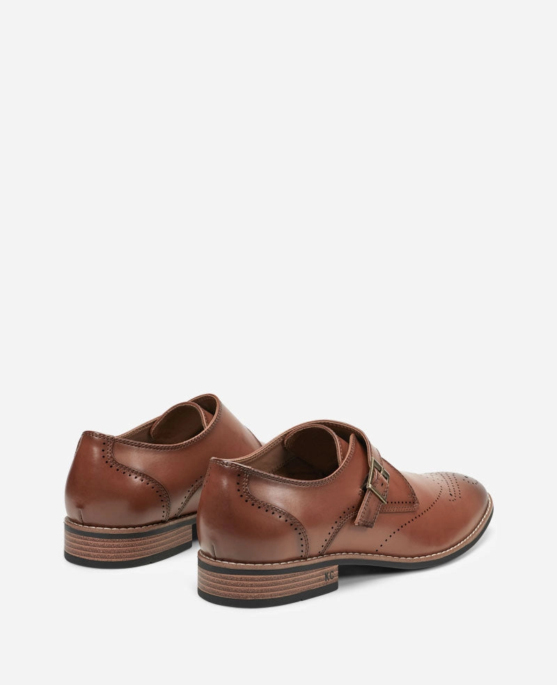 REACTION - Cheer Brogue Single Monk Strap Oxfords Or Kingsman