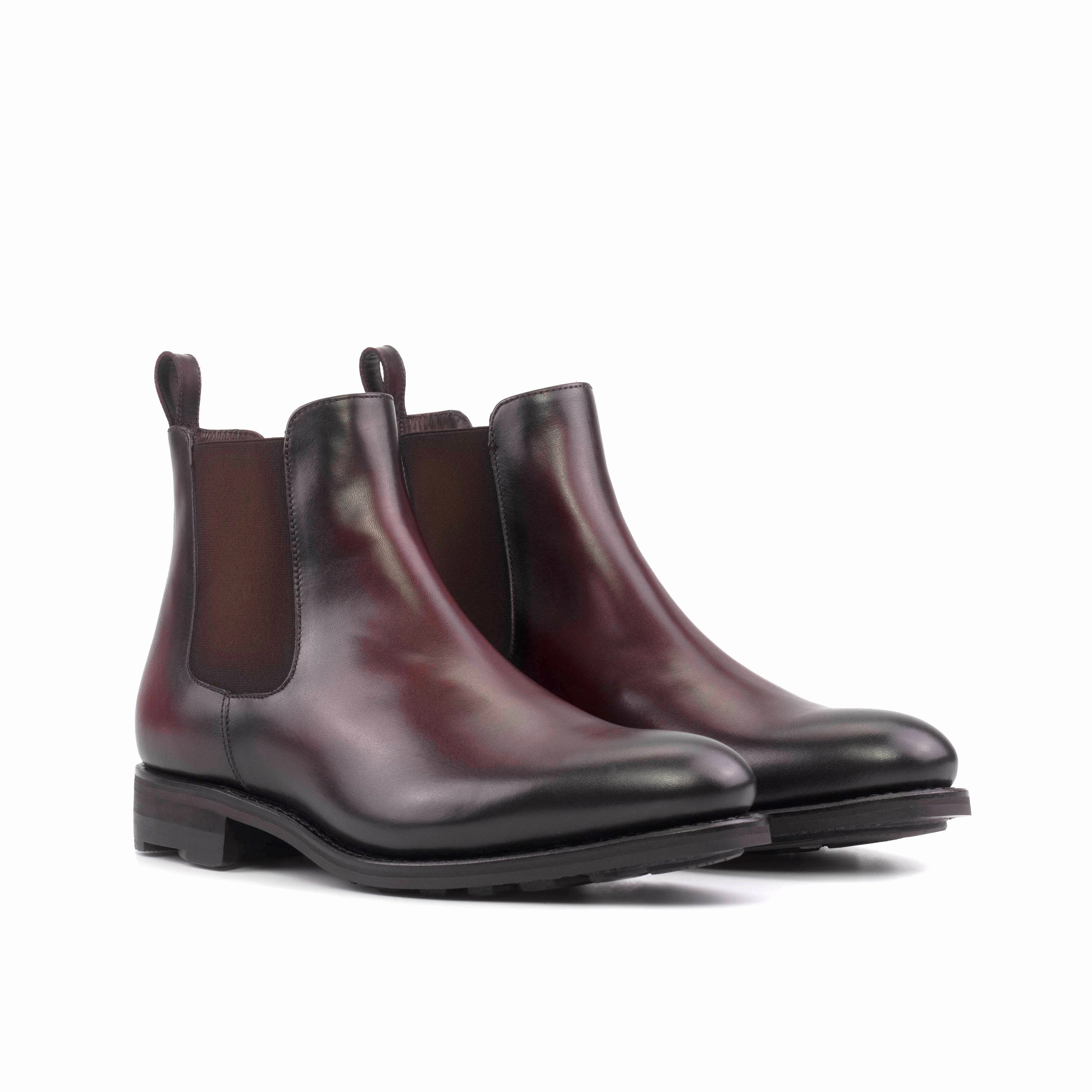 Burgundy Calf Leather Chelsea Boots Best Chelsea Boots For Travel