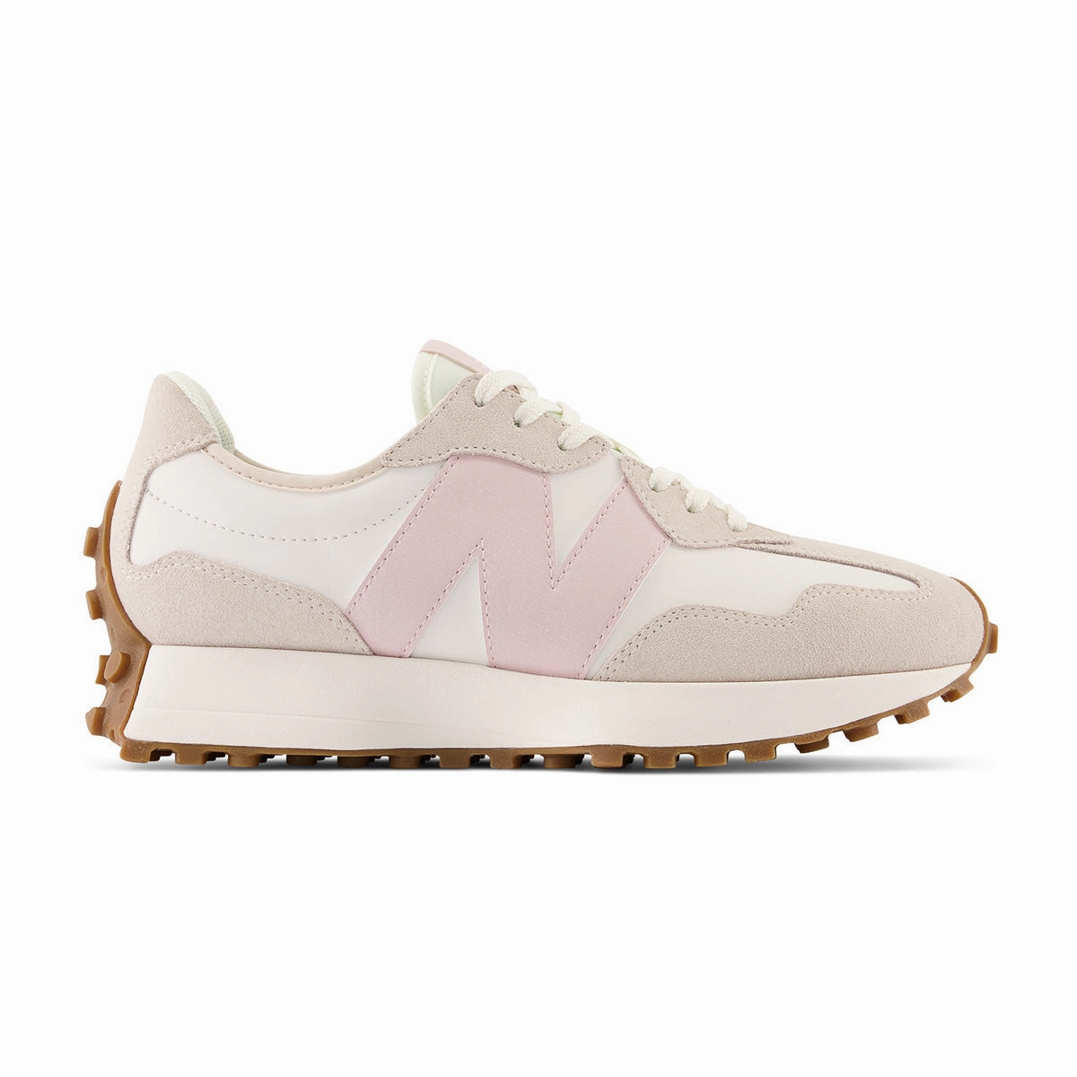 Wmns 327 'Moonbeam Pink Stone' New Balance Womens Wide Sneakers