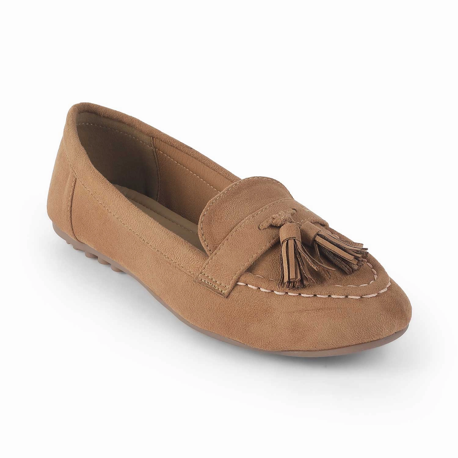 Tresmode Jonum Camel Women's Dress Tassel Loafers Penny Loafers With Suit