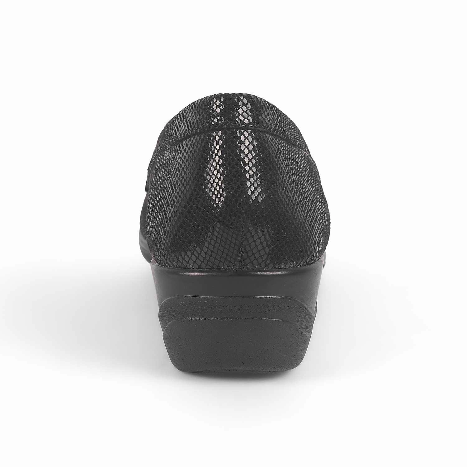 Tresmode Marcoval Black Women's Dress Wedge Loafers Air Loafers