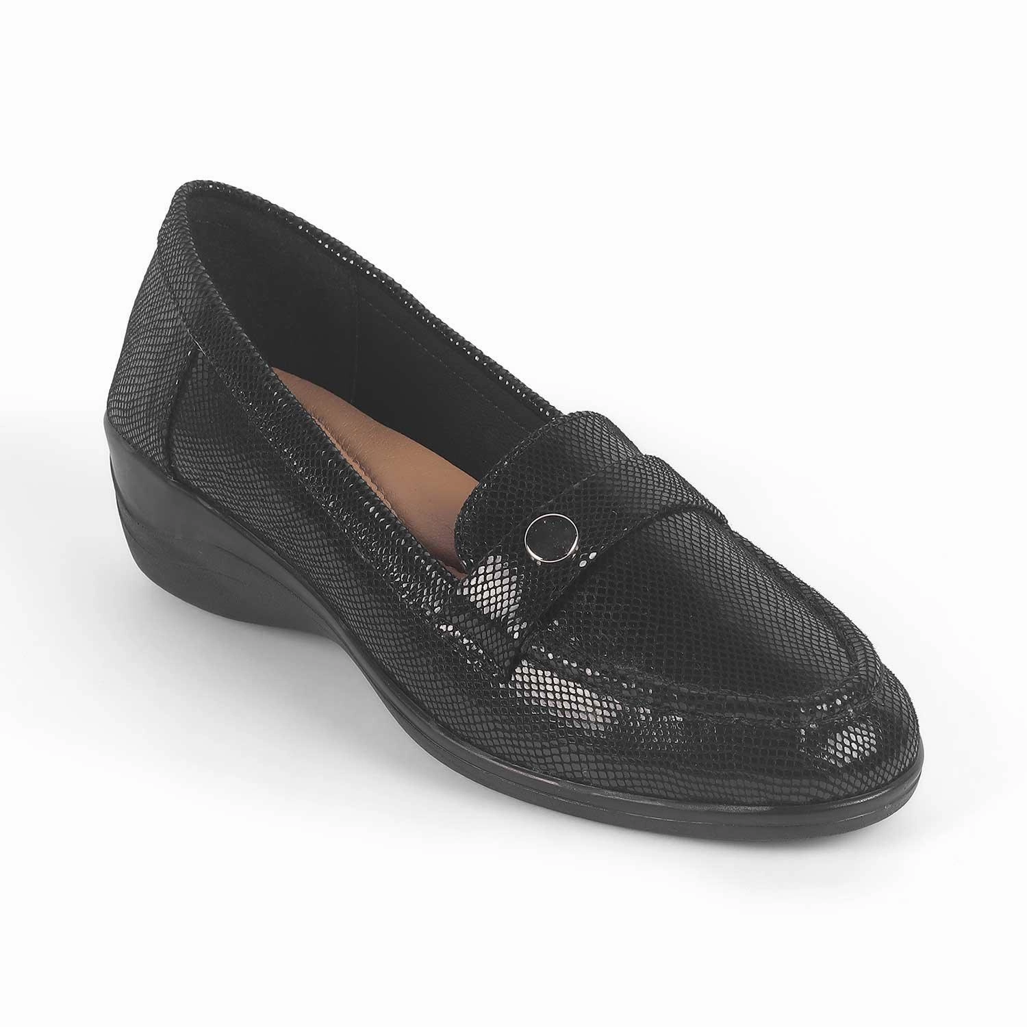 Sketcher Loafers Tresmode Marcoval Black Women's Dress Wedge Loafers