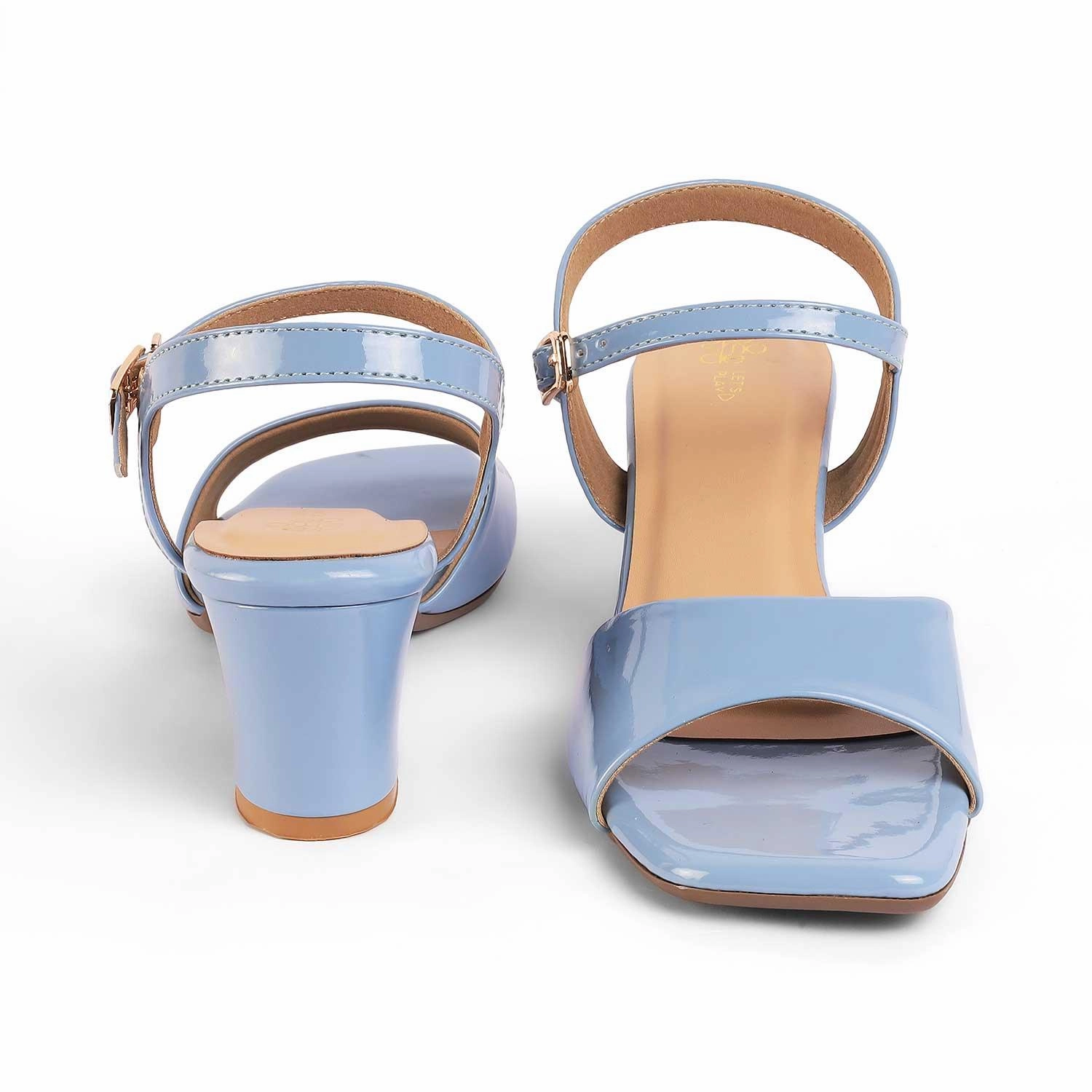 Cute Flat Sandals Tresmode Solor Blue Women's Casual Block Heel Sandals