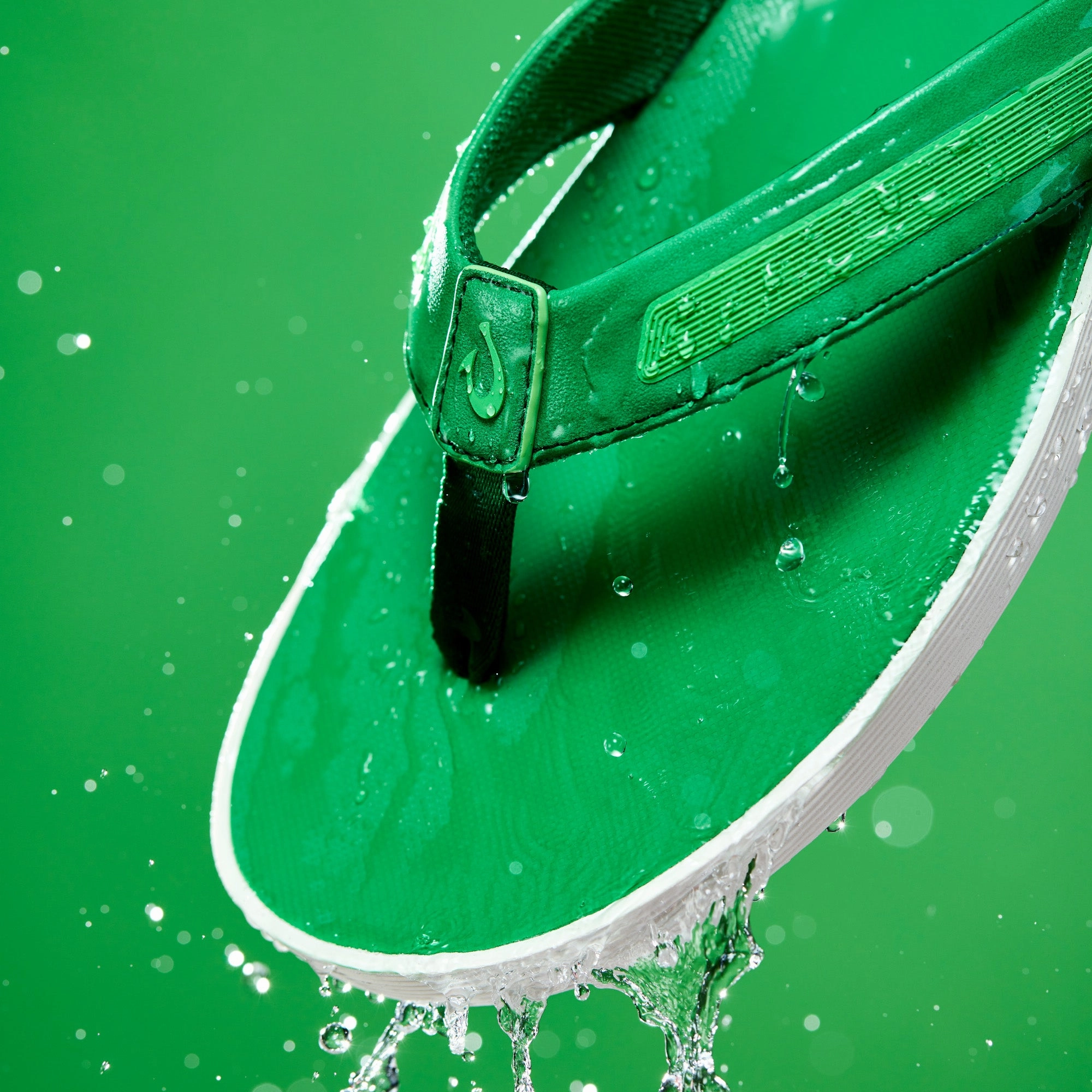 Neutral Colored Flip Flops Leeward - Bamboo