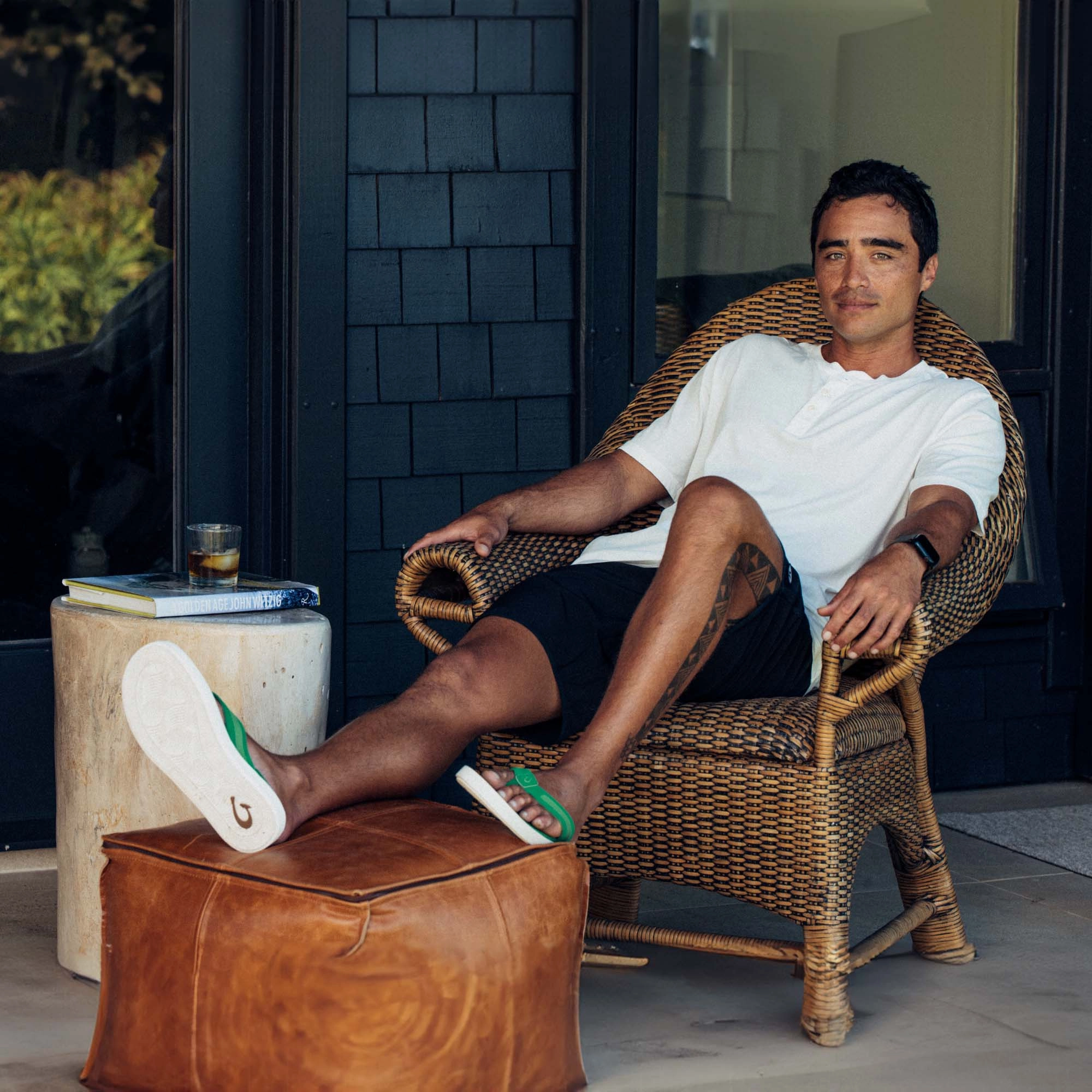 Leeward - Bamboo Flip Flops Size 14