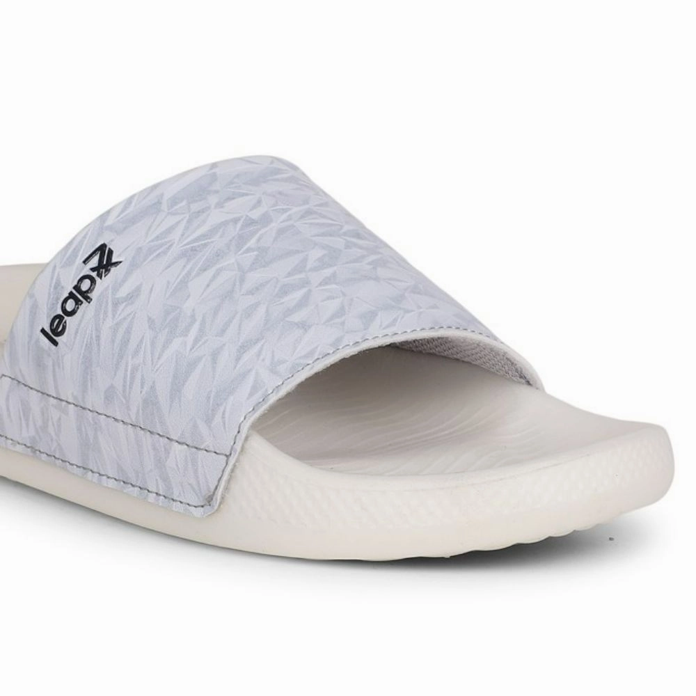 Leap7x By Liberty Men NITWALK-2 L.Grey Casual Slides Fluffy Bunny Slippers