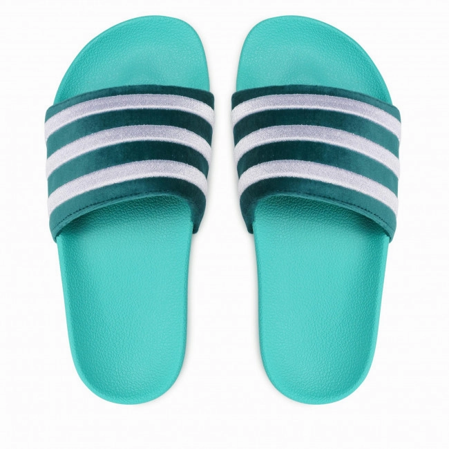 Muji Cotton Slippers Adidas Women's Adilette Slides - Mint Green / White
