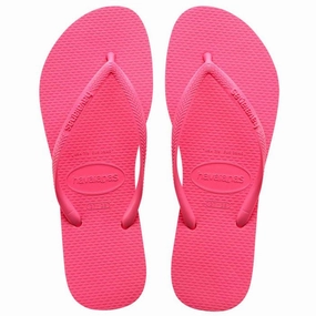 Flip Flops Cushioned Footbed HAVAIANAS SLIM - CIBER PINK