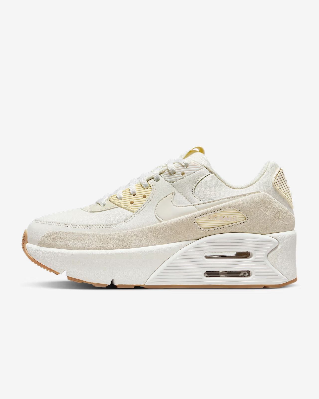 Nike Shoes Football Nike Air Max 90 LV8 FD4328-100 Sneakers Women's Ivory Platform Shoes FD1067