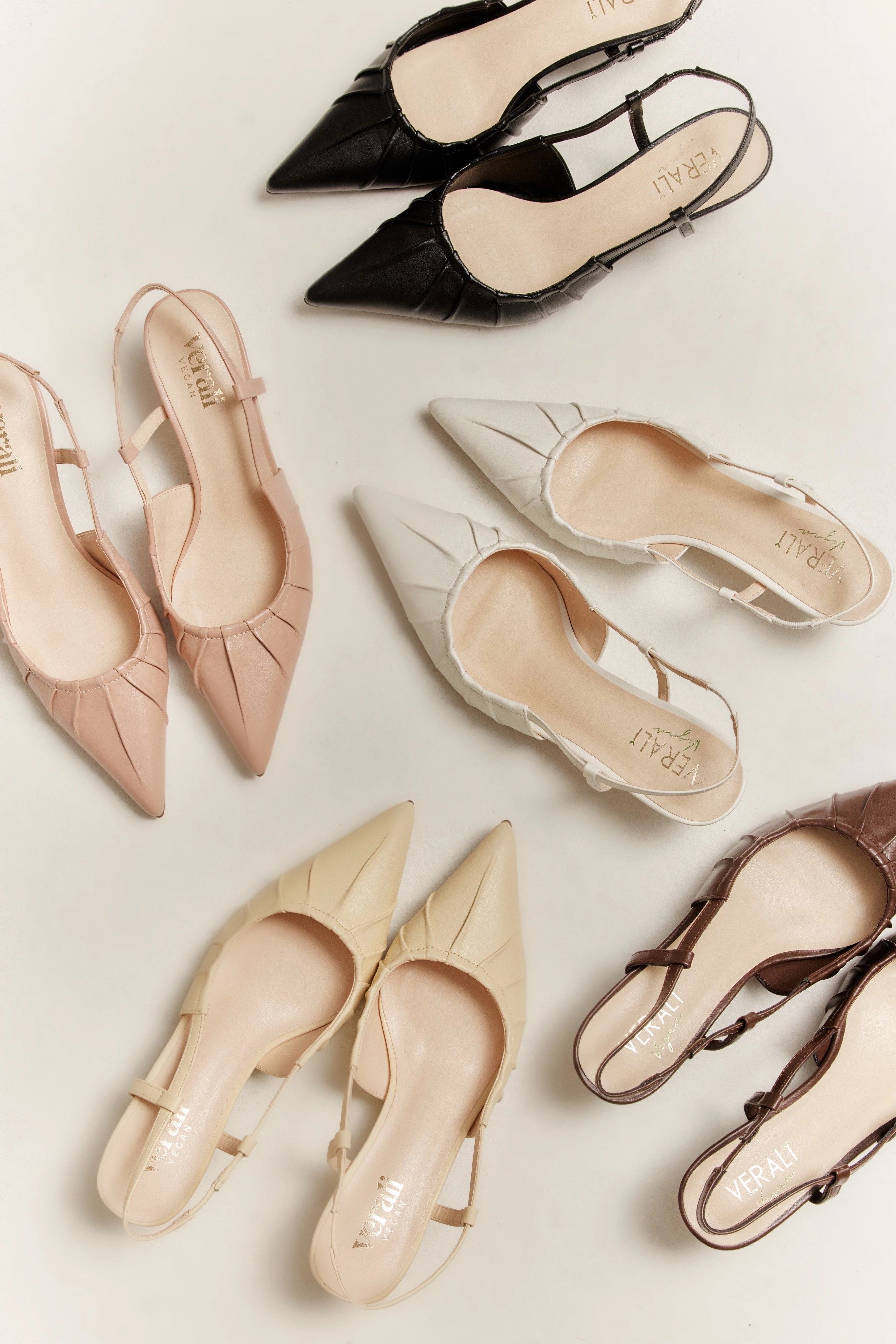 Lucius Slingback Kitten Heels - Dusty Pink Retractable High Heel Shoes