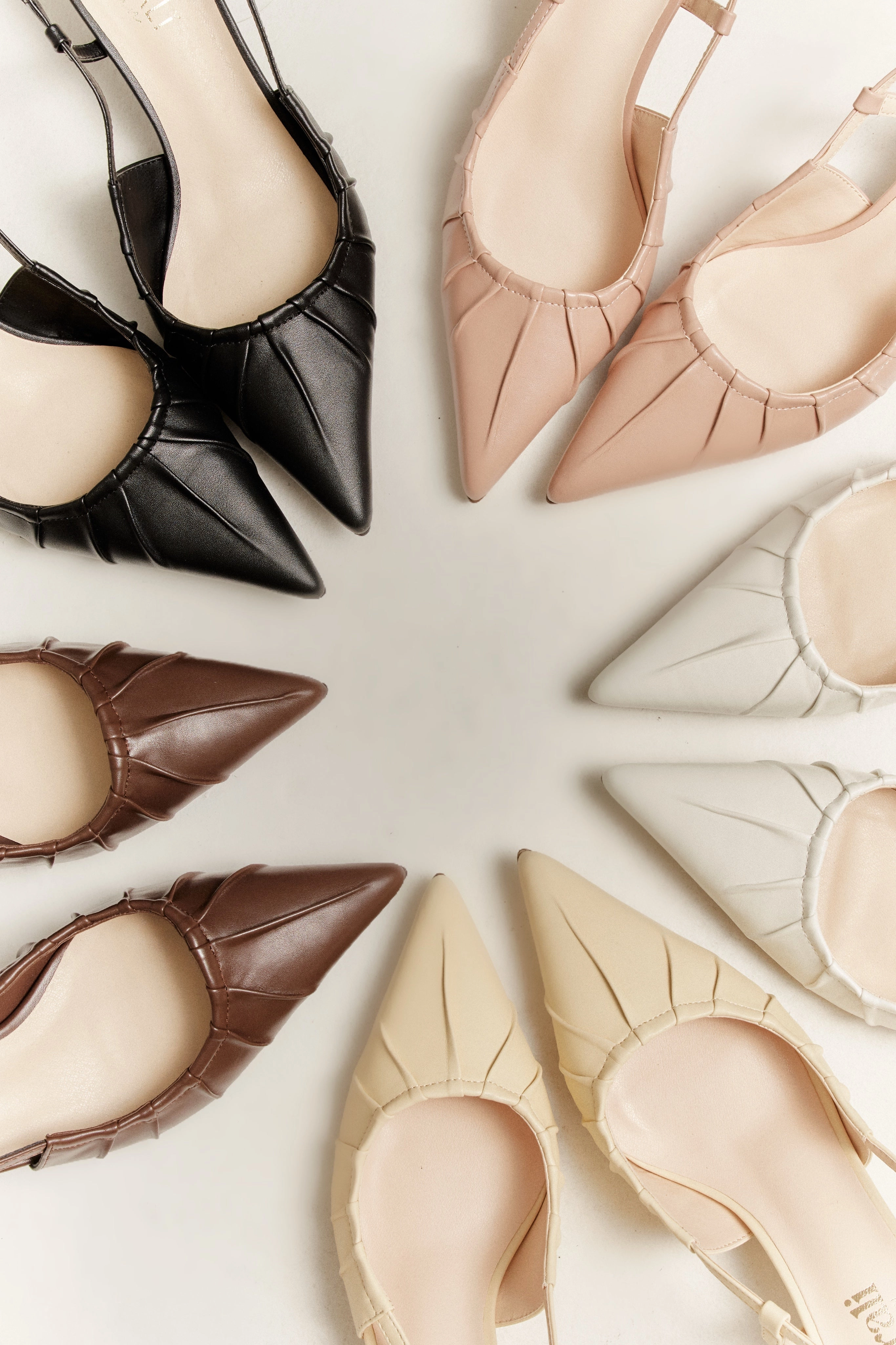 Shaped Like High Heel Lucius Slingback Kitten Heels - Dusty Pink