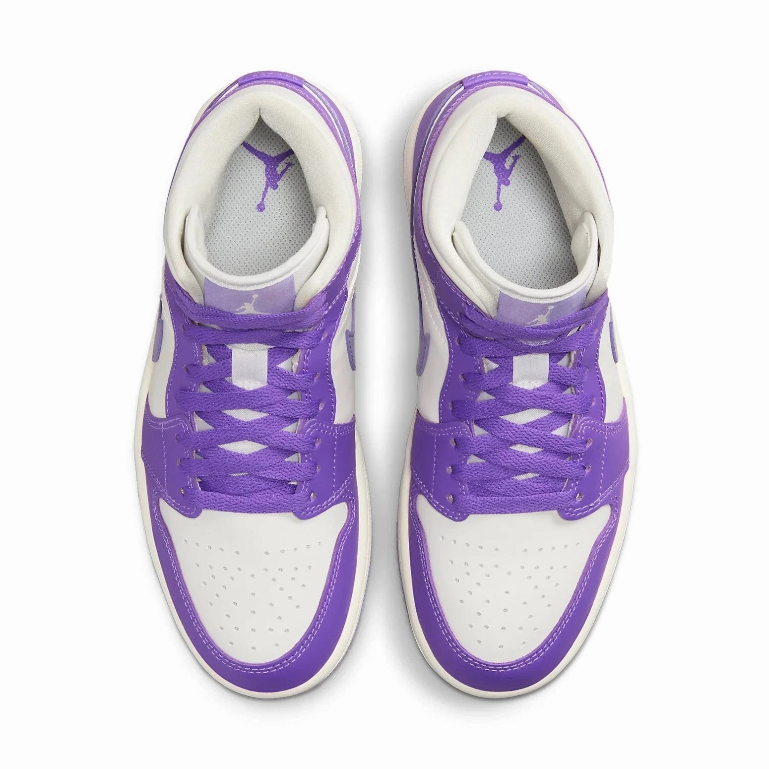 Nike Air Mesh Shoes Nike Air Jordan 1 Mid BQ6472-504 Sneakers Womem's Action Grape Lifestyle Shoes
