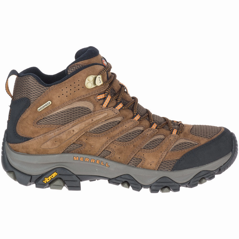 Merrell Moab 3 Mid Waterproof Hiking Boot Earth (Men's) Bootleggers Boots