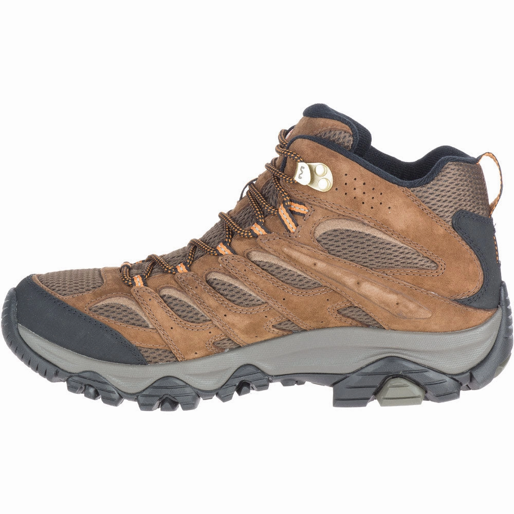 Merrell Moab 3 Mid Waterproof Hiking Boot Earth (Men's) Cowboy Flat Boots