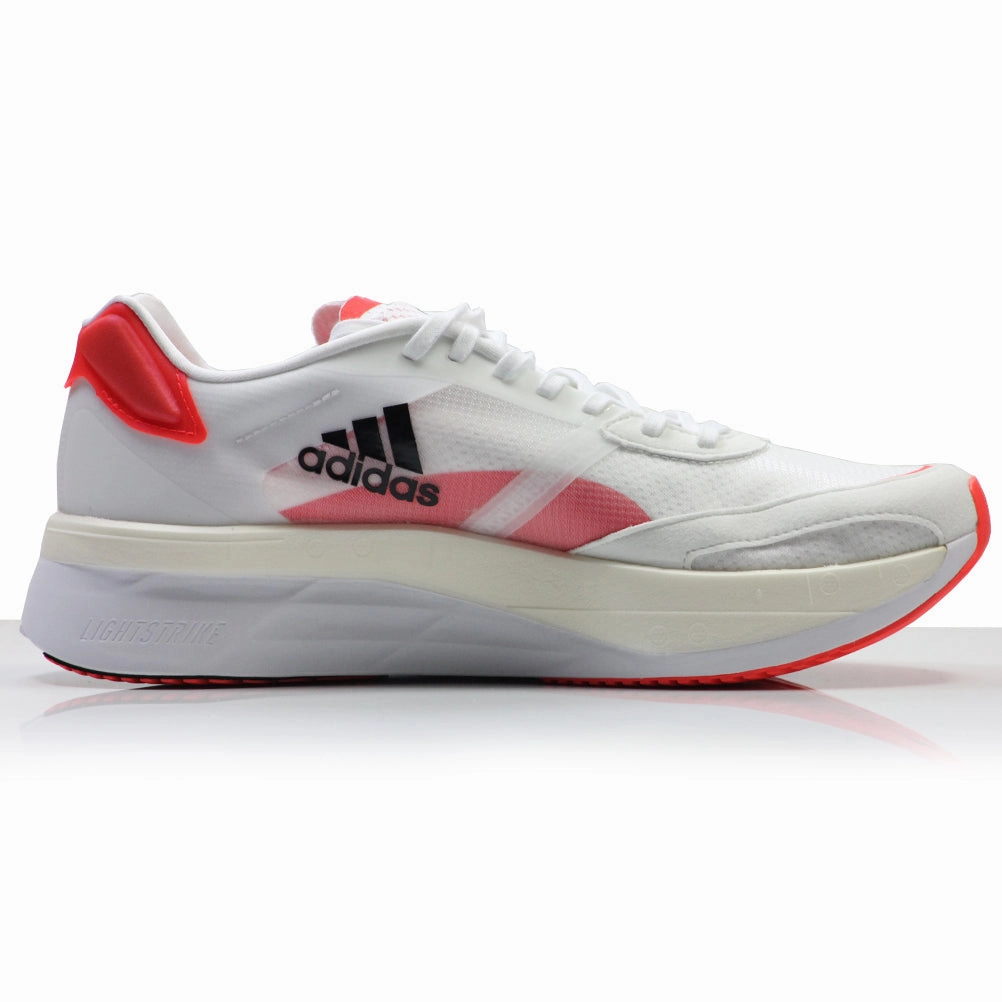 Running Shoes With Cleats adidas Adizero Boston Boost 10 Men's Running Shoe - Cloud White/Core Black/Solar Red