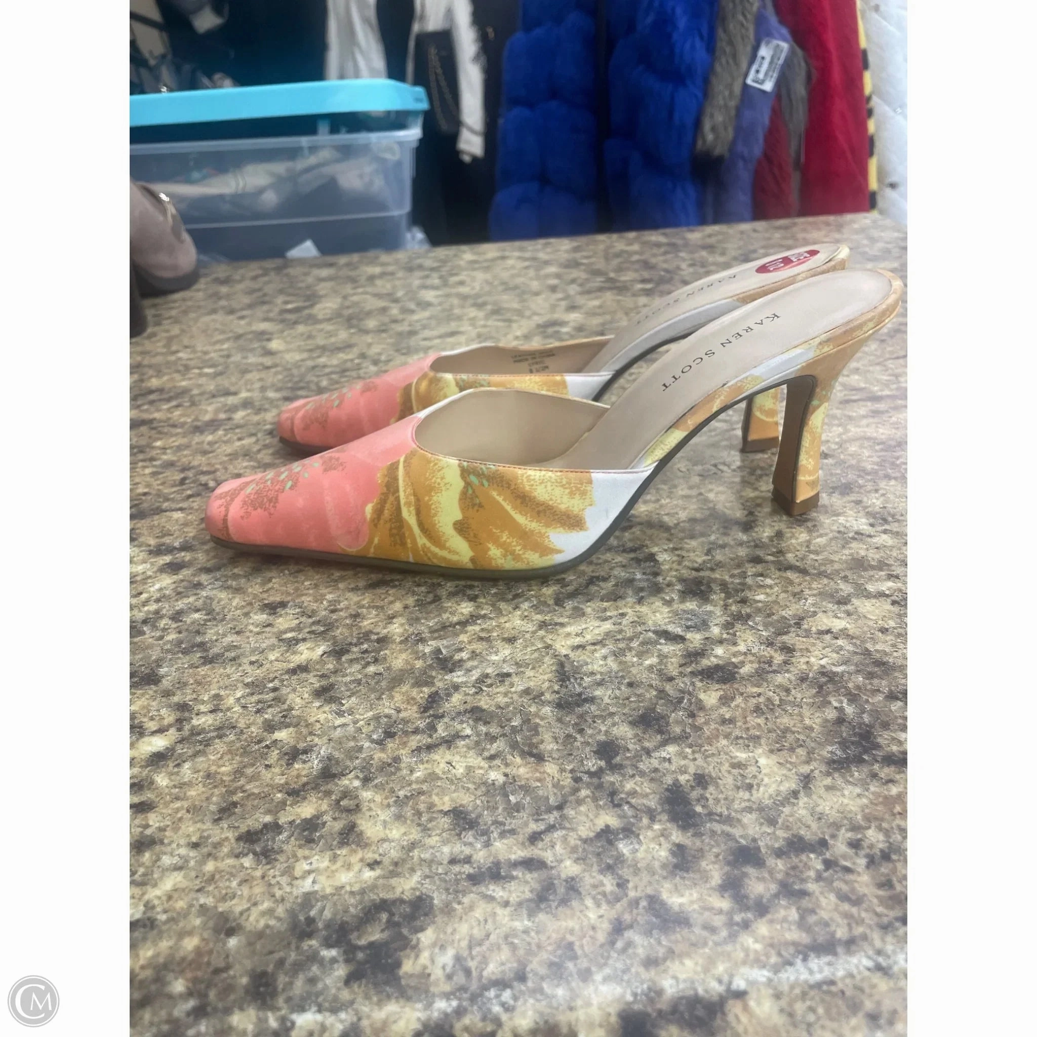 Heel High Heels Shoes Heels Kitten By Karen Scott In Pink, Size: 8.5