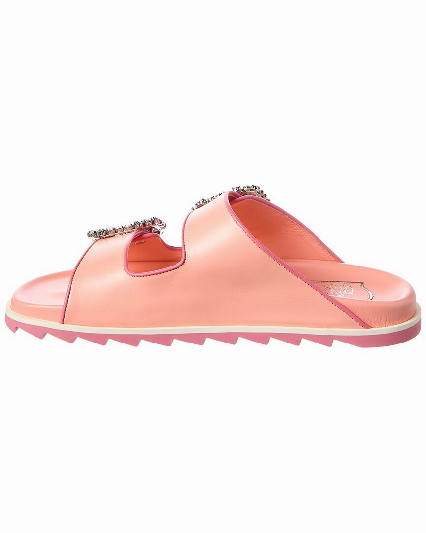 Roger Vivier Viv Strass Buckle Slide Easy Pattern For Knitted Slippers