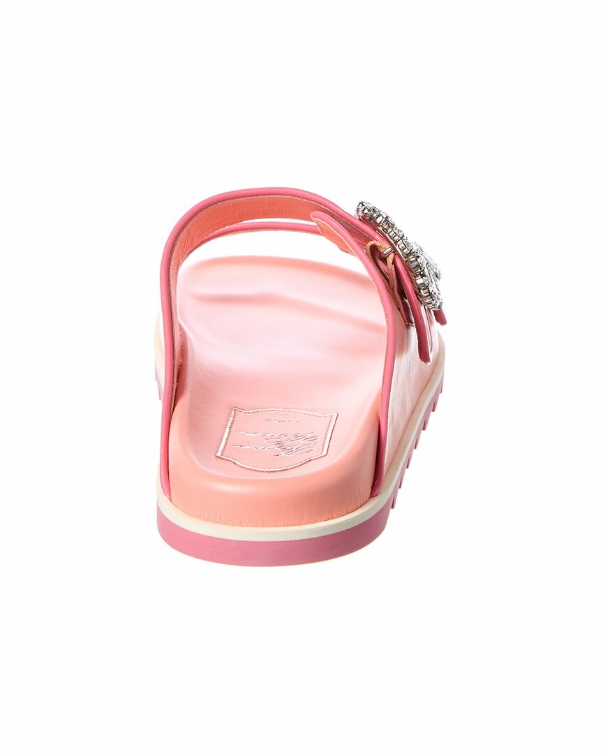 Home Slides Roger Vivier Viv Strass Buckle Slide