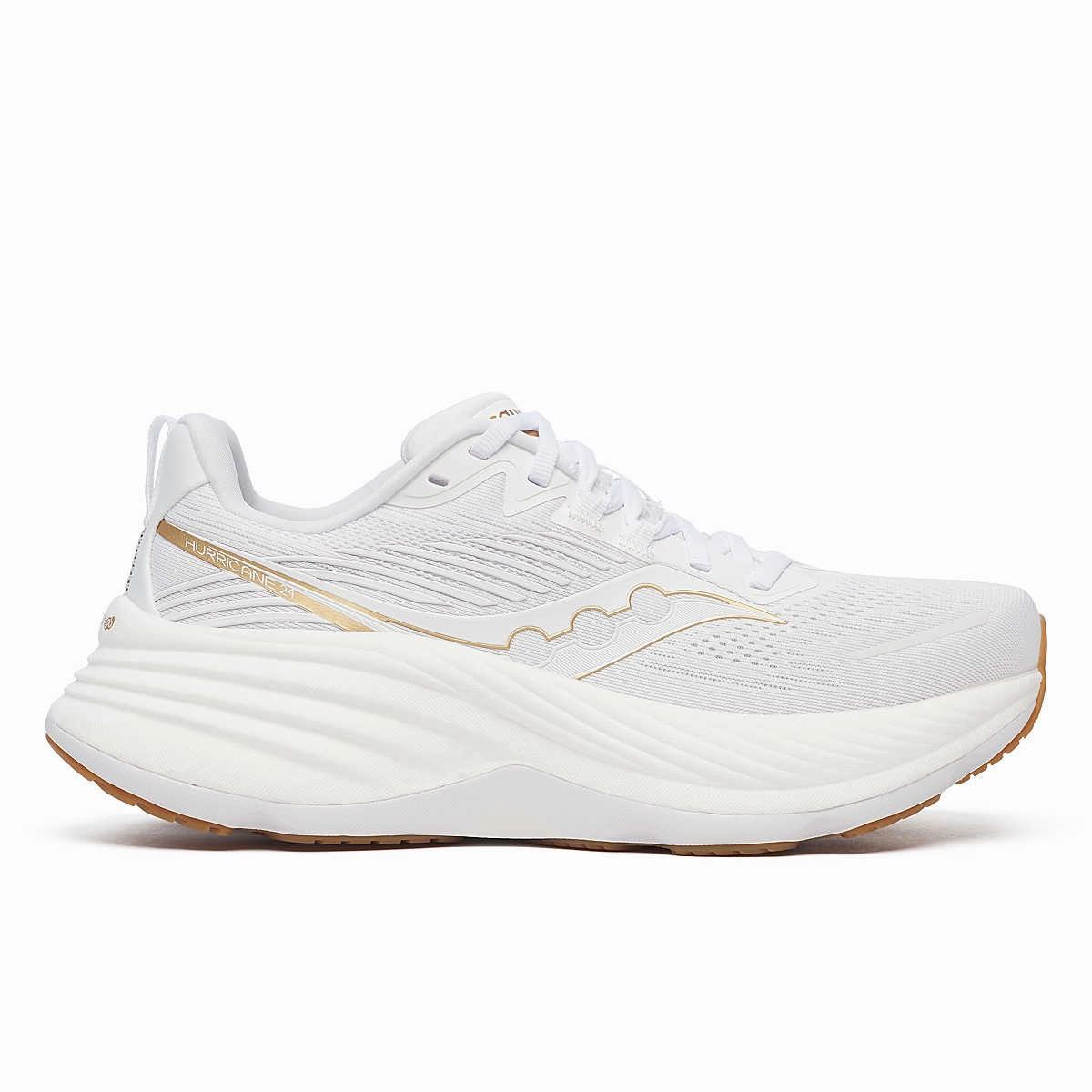 Women's Saucony Hurricane 24 (White/Gold) Minimalist Shoes For Training