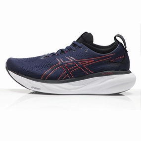 Asics Gel Nimbus 25 Men's Running Shoe - Midnight/Electric Red Asics Shoes Gel Nimbus 23