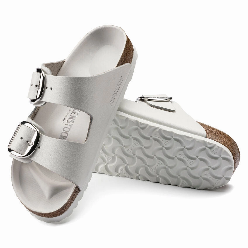 Sandals Ocho Rios Birkenstock Arizona Big Buckle - White Leather