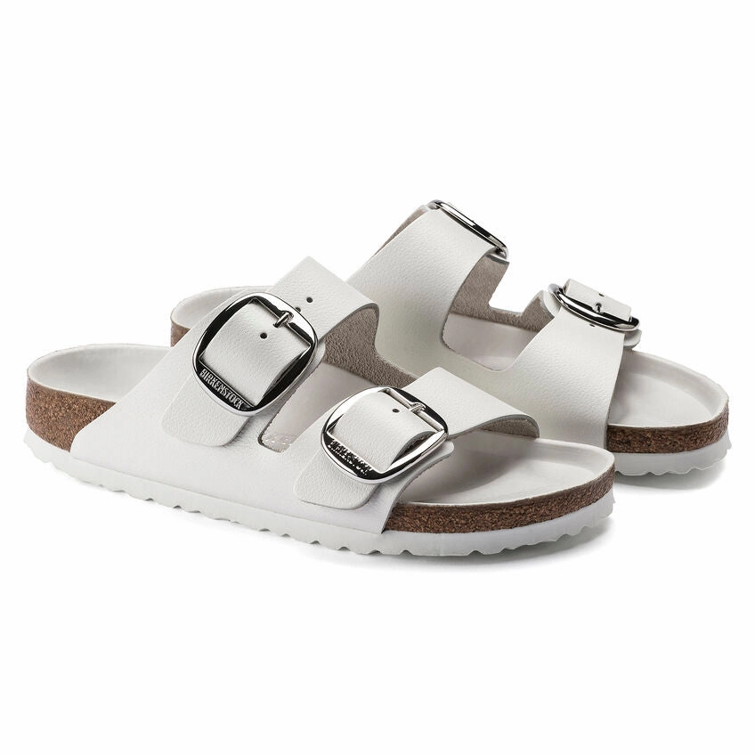 Birkenstock Arizona Big Buckle - White Leather Sandals Key West Florida