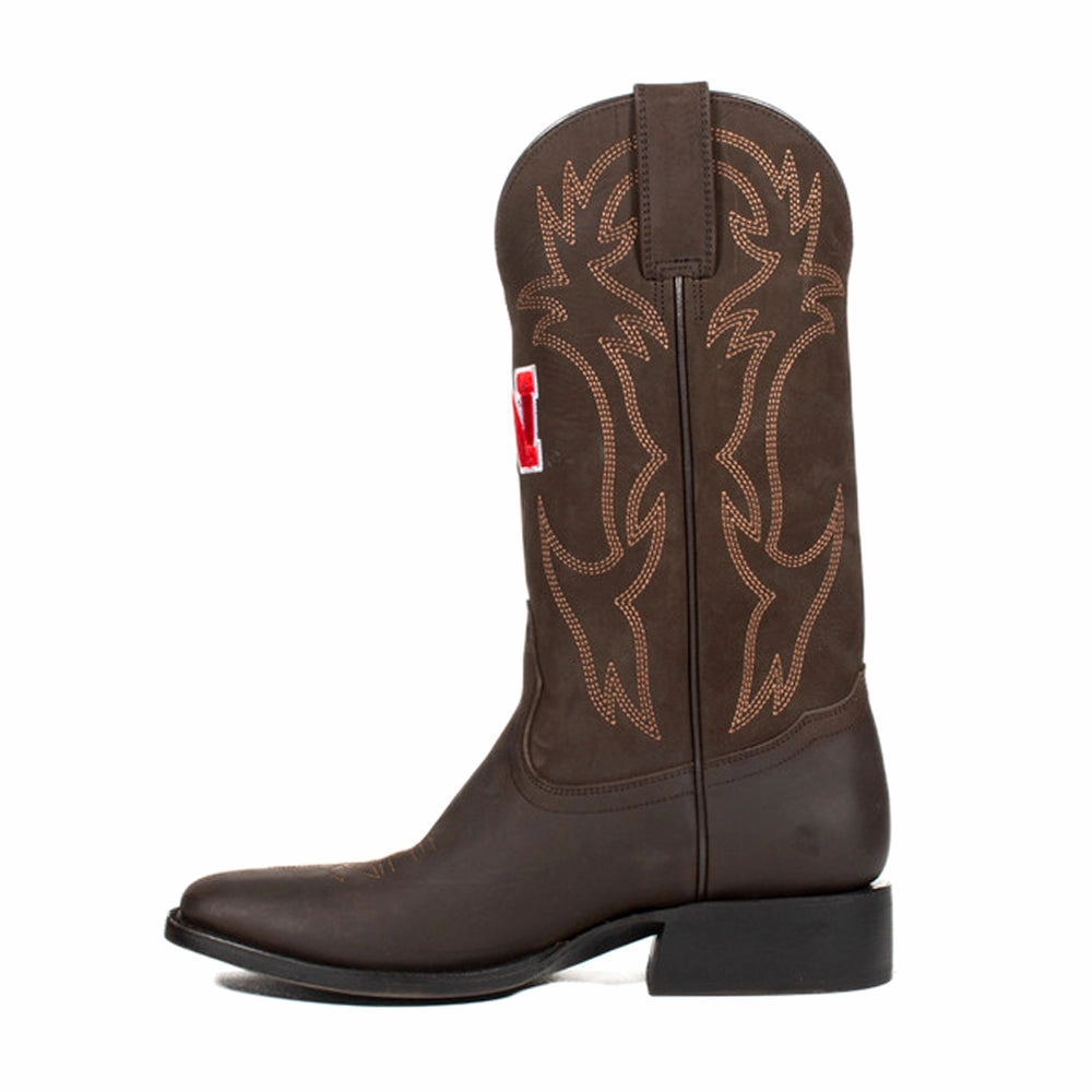 University of Nebraska Square Toe Pull On Cowboy Boots Cool Rain Boots