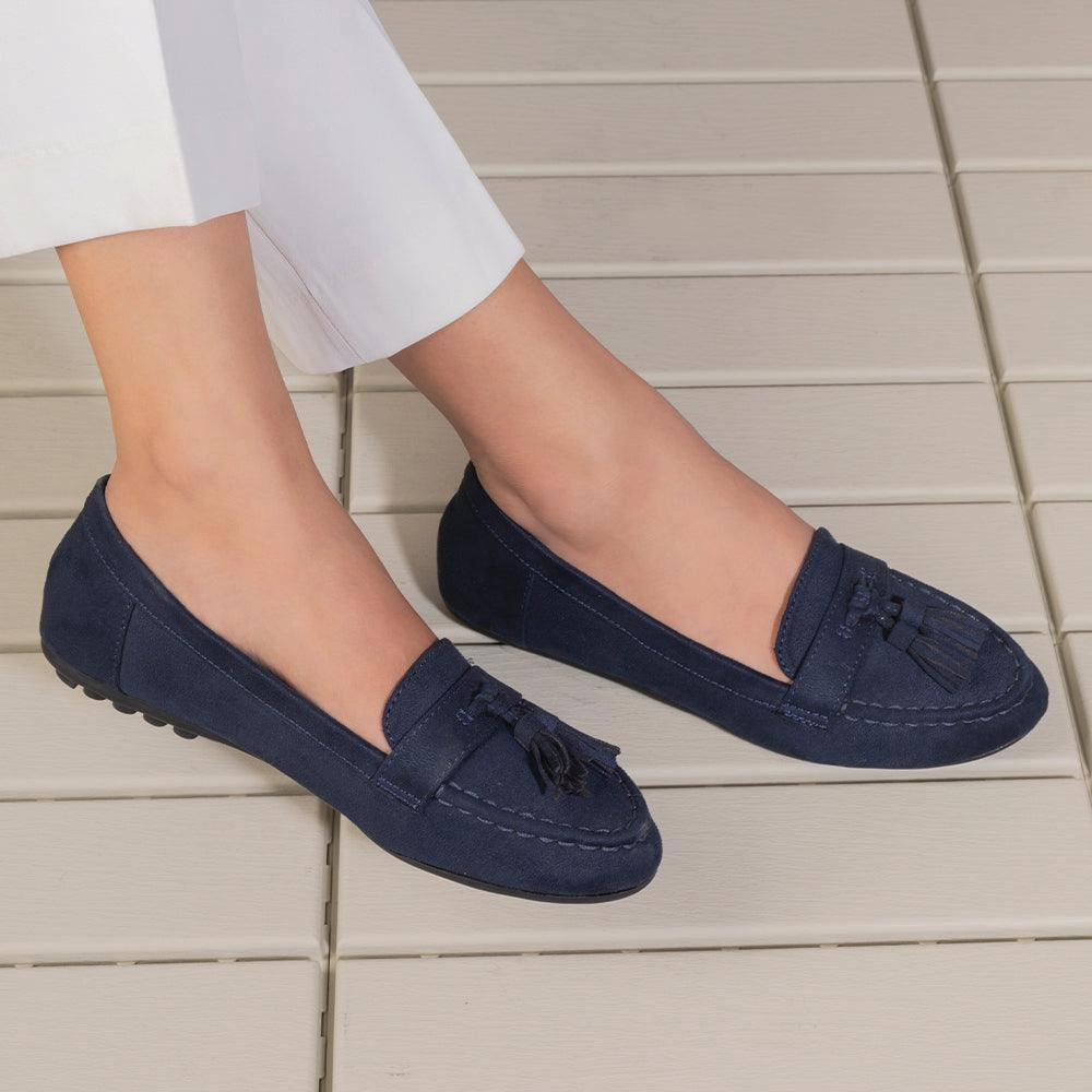 Cowboy Boot Loafers Tresmode Jonum Blue Women's Dress Tassel Loafers