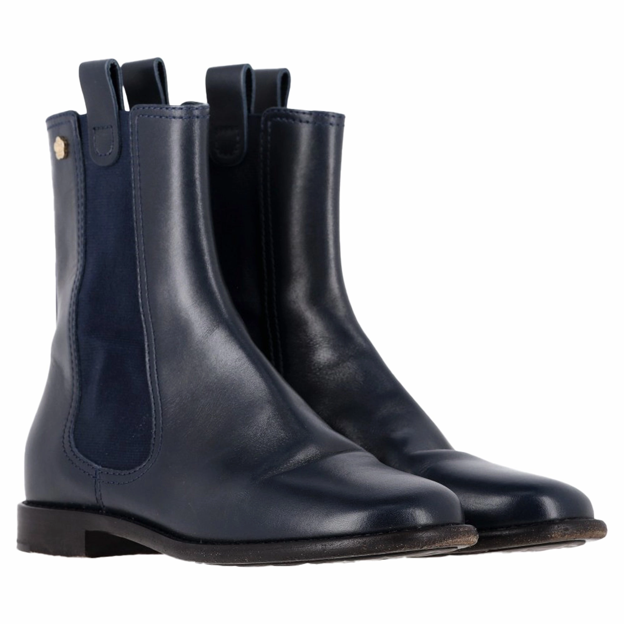 Fitflop Margan Chelsea Boots Chanel Chelsea Boots in Navy Blue Leather