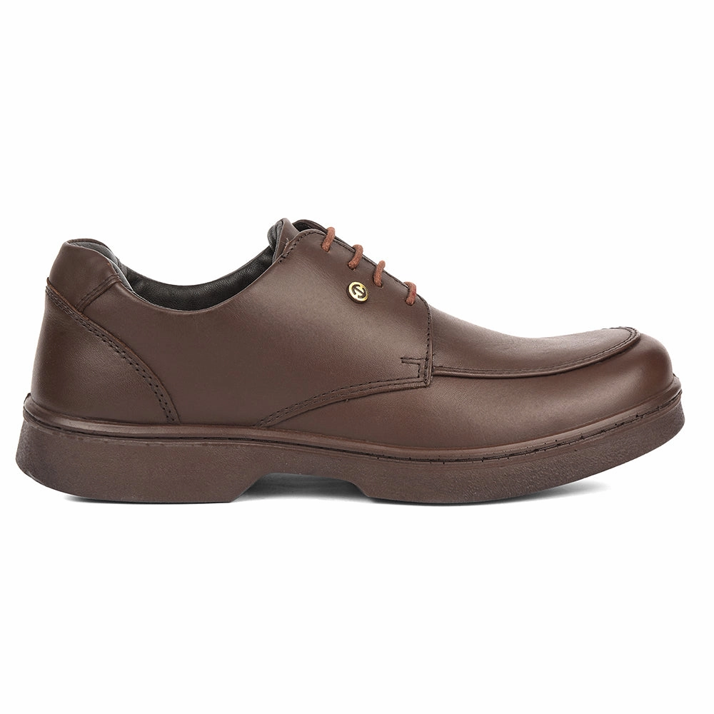 Rudy Leather Derby Shoes Healers Dark Brown Formal Lacing Derby Shoes For Men 204601AN By Liberty