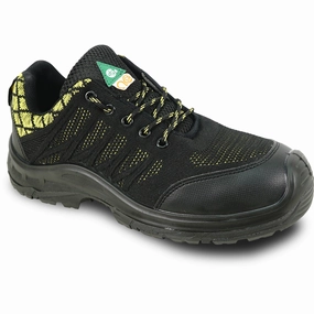 Best For Cowboy Boots VANGELO Men Work Safety Shoe HELMUT-1 CSA Certified Steel Toe Protection Black/Yellow