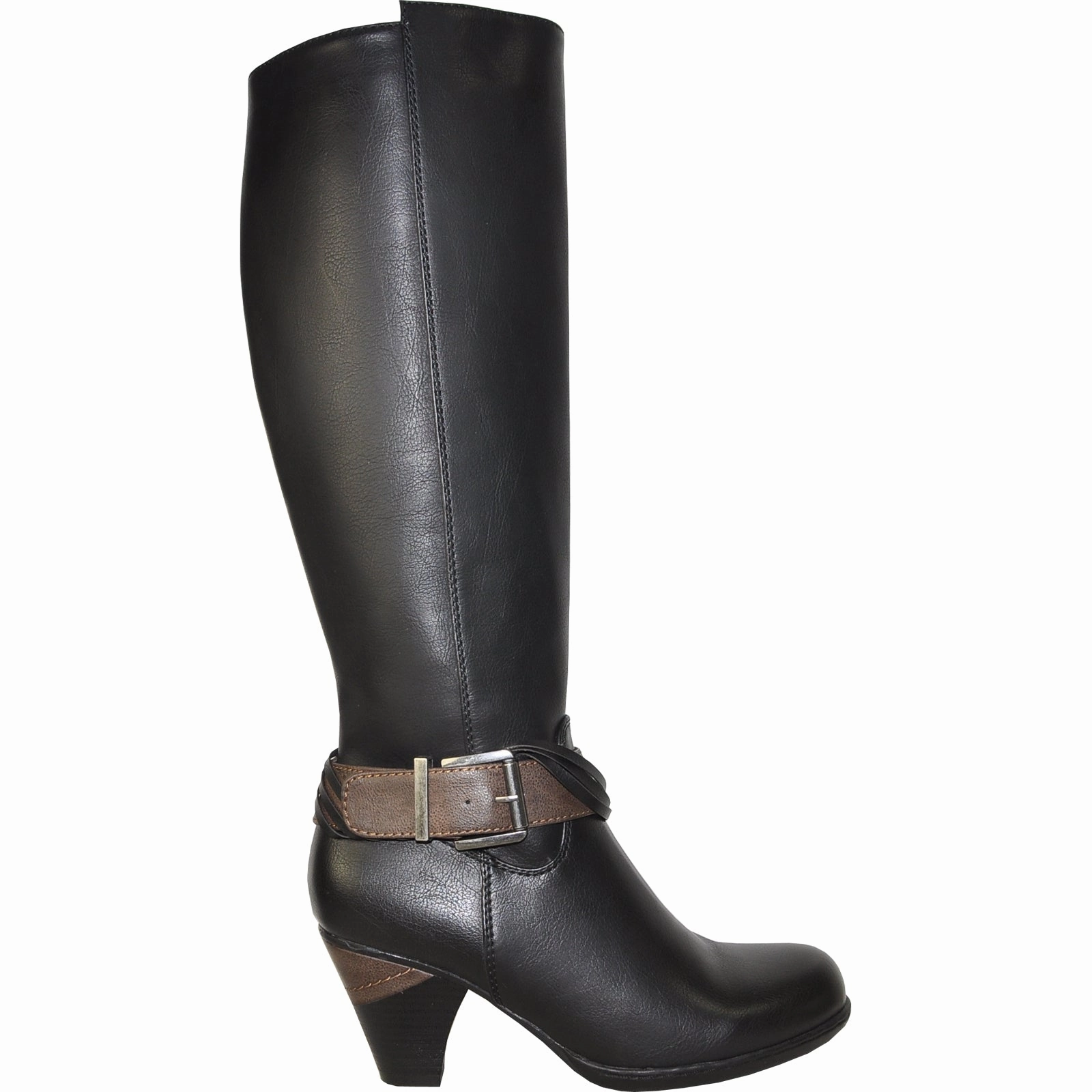 Knee High Loose Boots VANGELO Women Boot HF8420 Knee High Dress Boot Black