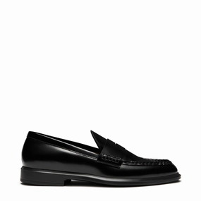 Loafers Stl Vendme Blandine black spazzolato leather loafers