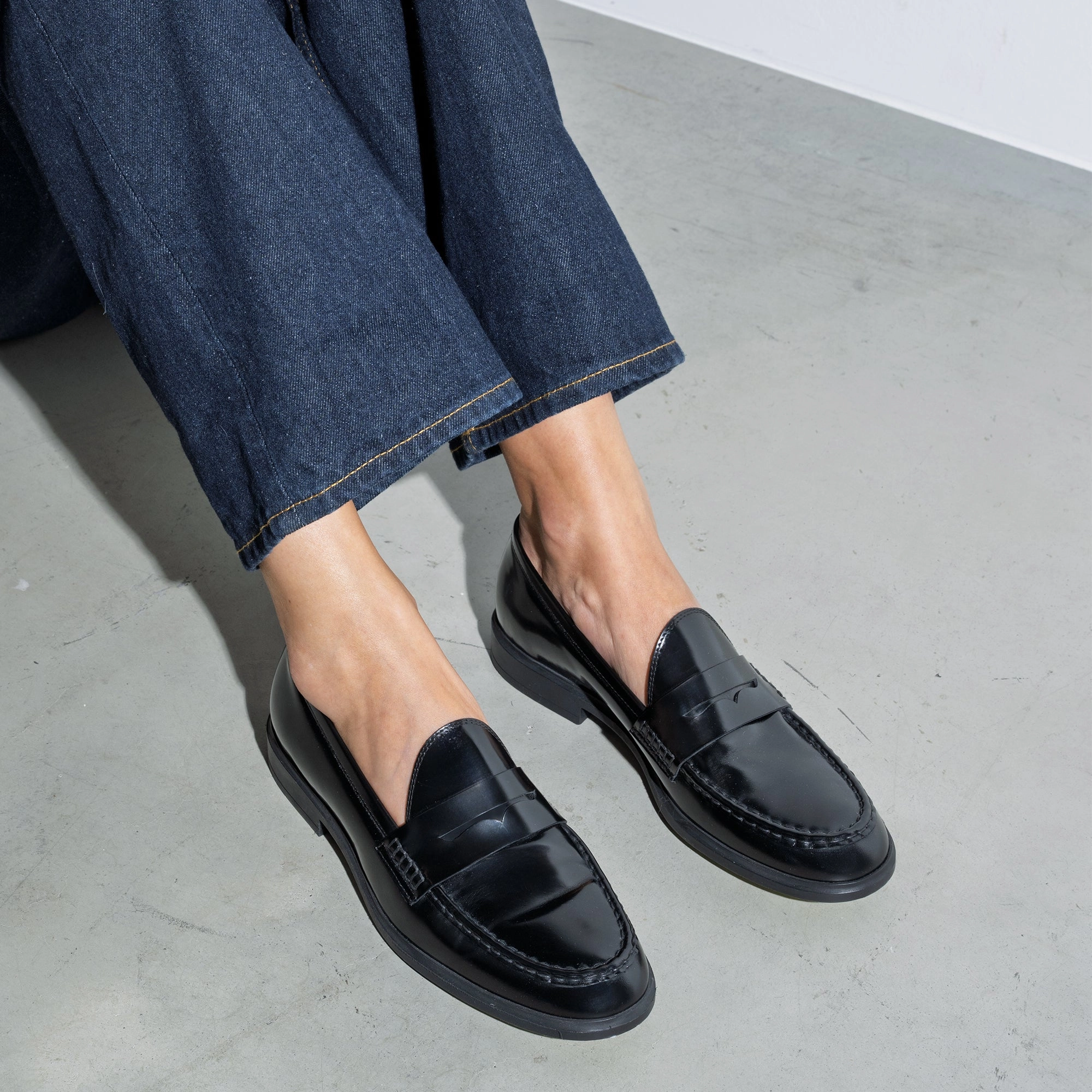 Alerai Loafers Vendme Blandine black spazzolato leather loafers