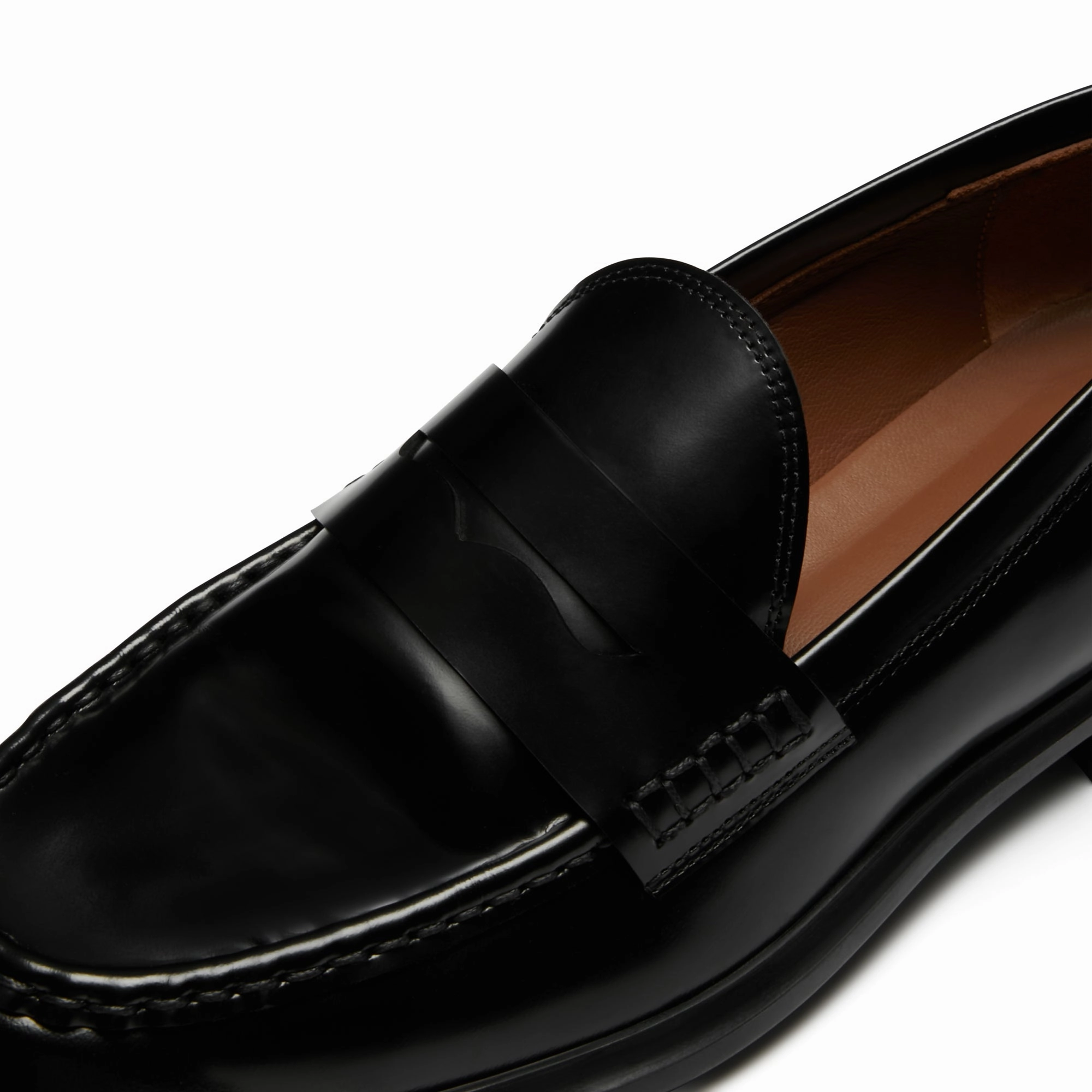 Vendme Blandine black spazzolato leather loafers Aldo Flex Loafers