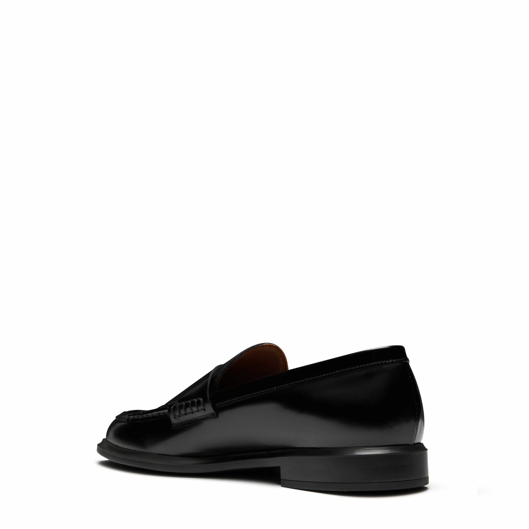 Vendme Blandine black spazzolato leather loafers Ssense Loafers