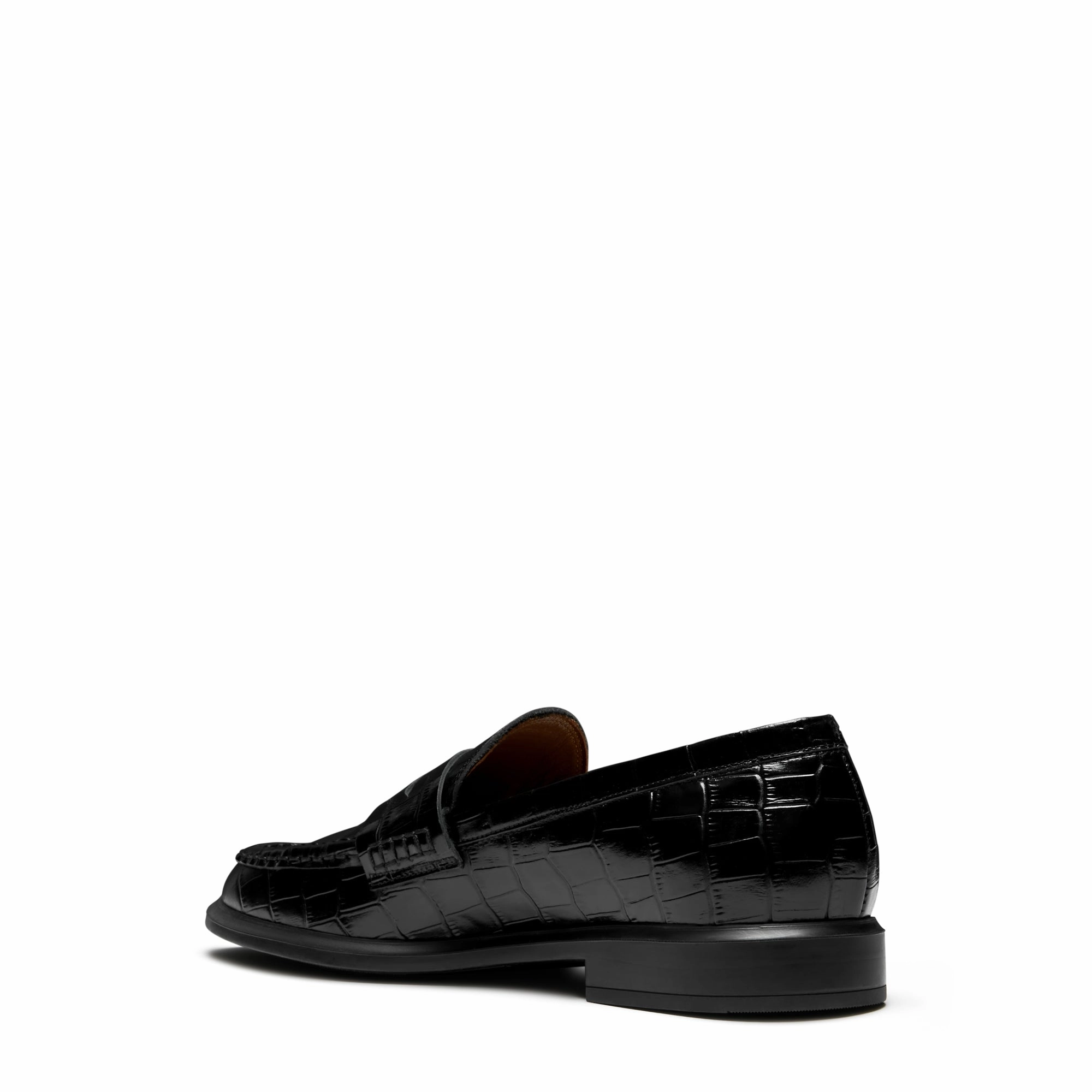 Vendme Blandine croco black calfskin leather loafers Hey Dudes Paul Loafers