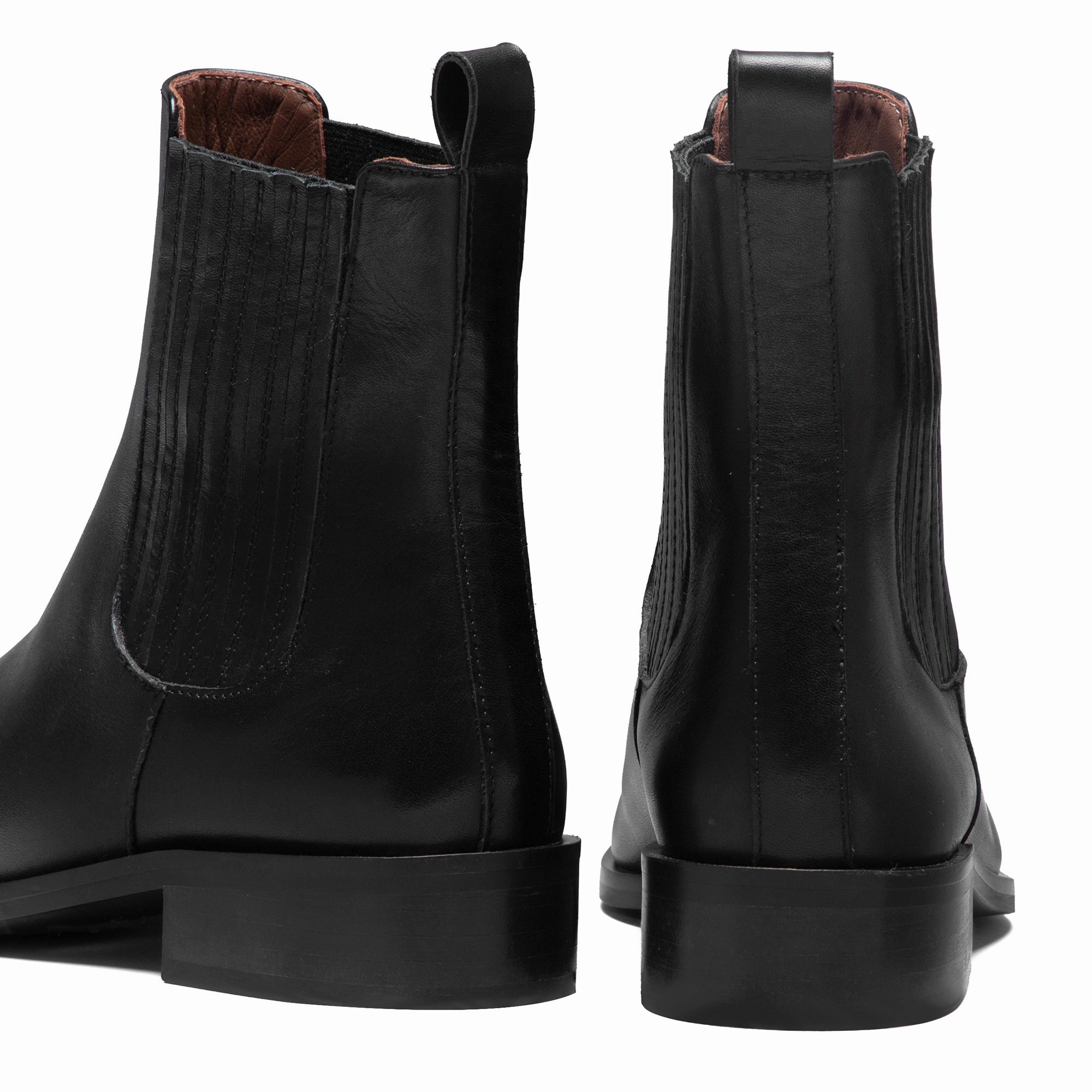 Schuh Chelsea Boots Vendme Chey Black Calfskin Leather Chelsea Boots