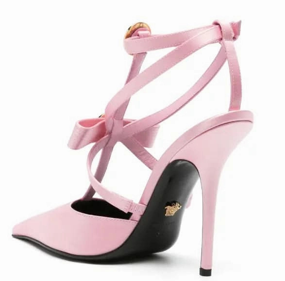 High-heel Strappy Sandals Versace Gianni Ribbon Cage 110mm pumps