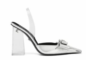 Versace Medusa Head metallic leather pumps Pretty Legs In Heels