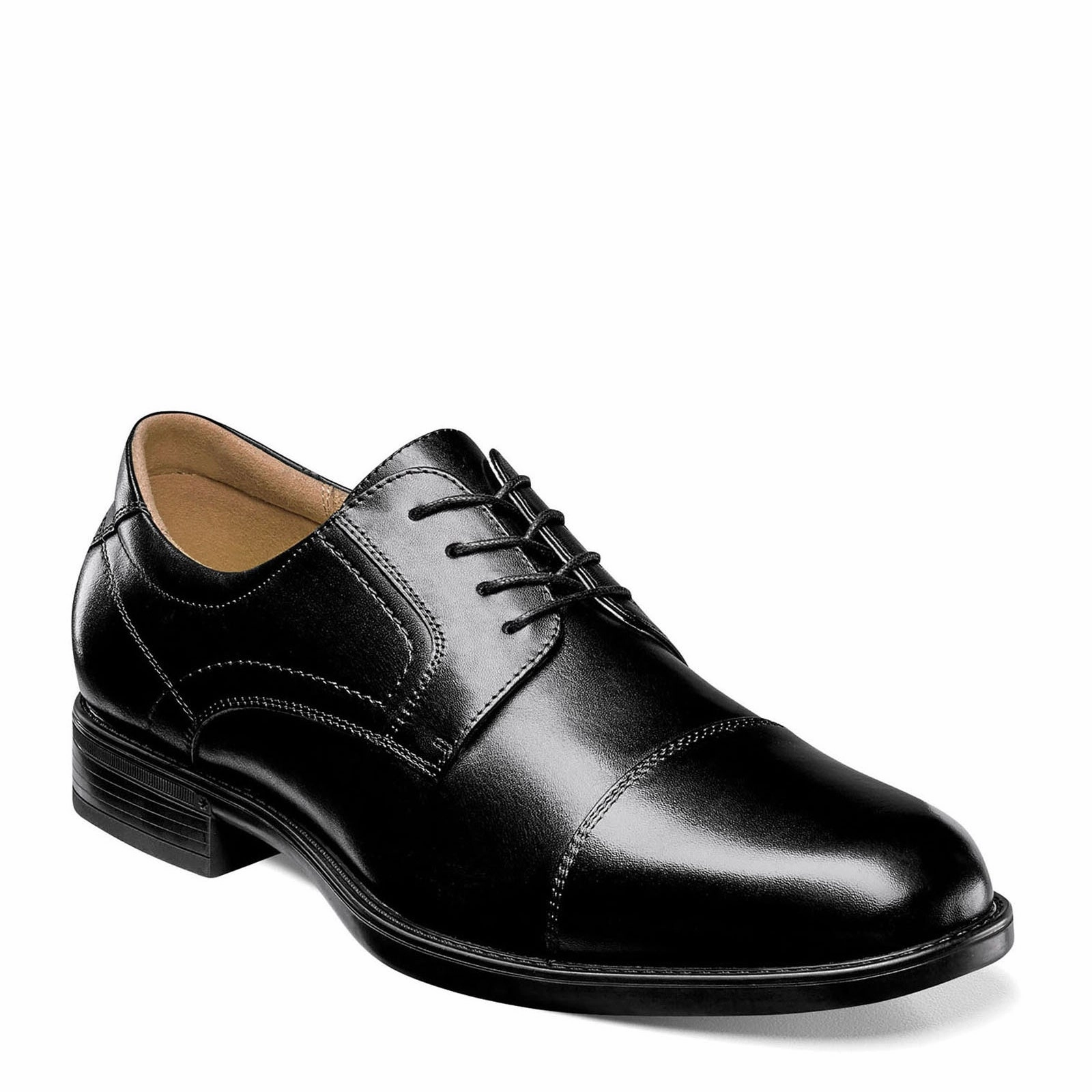 Men's Florsheim, Medfield Cap Toe Oxford Raven Bona Fide Punk Platform Oxfords