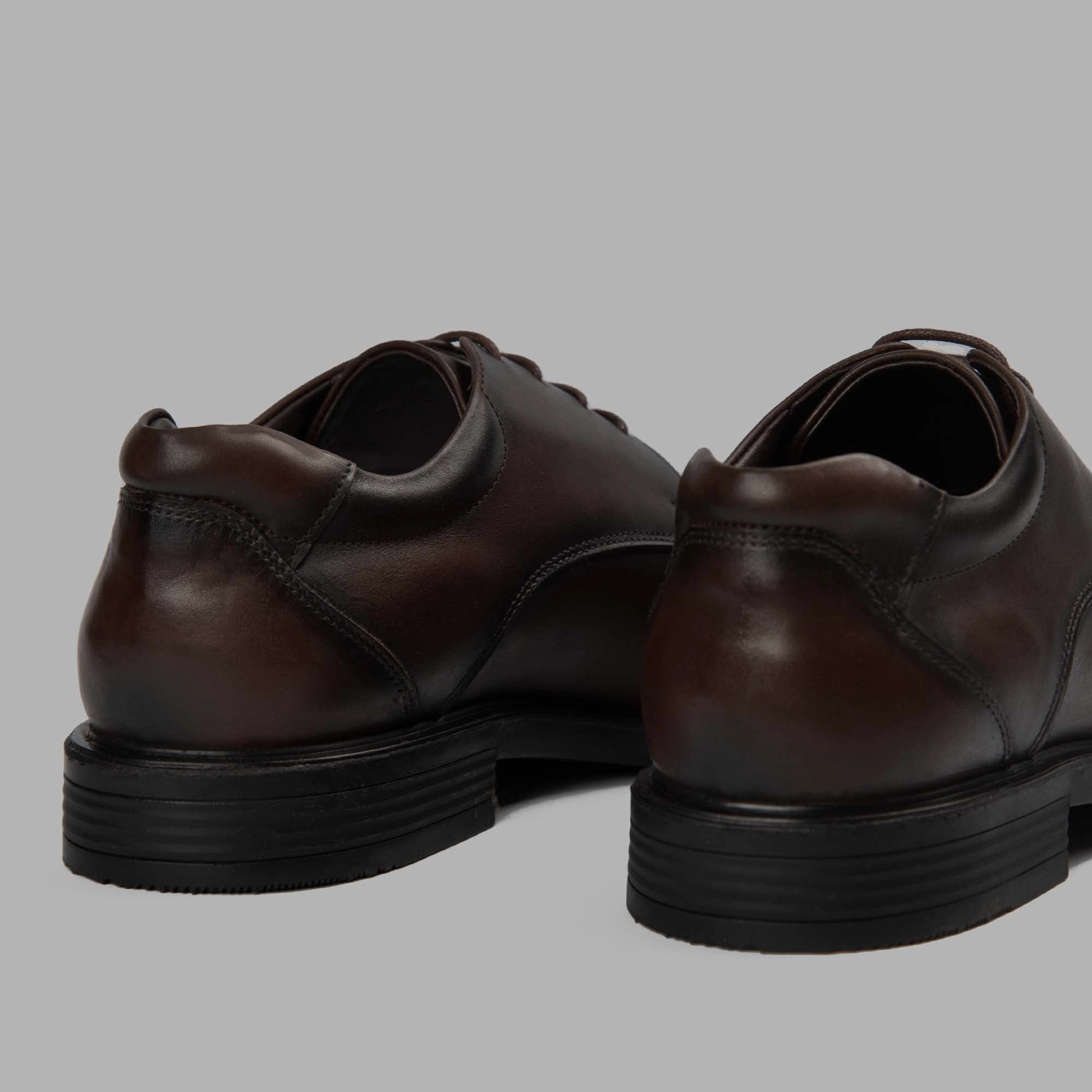 Derby Moc Toe Shoes - Brown Derby Style Shoe