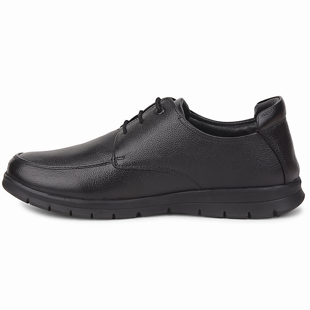 Perforated Lace Up Shoes Healers Black Formal Lacing Derby Shoes For Men J757-15 By Liberty