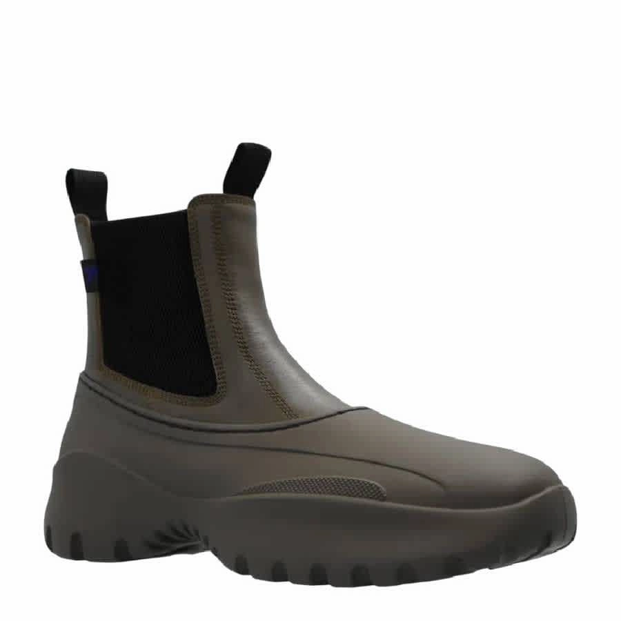 Burberry Leather Scoot Chelsea Boots Black Cowboy Boots