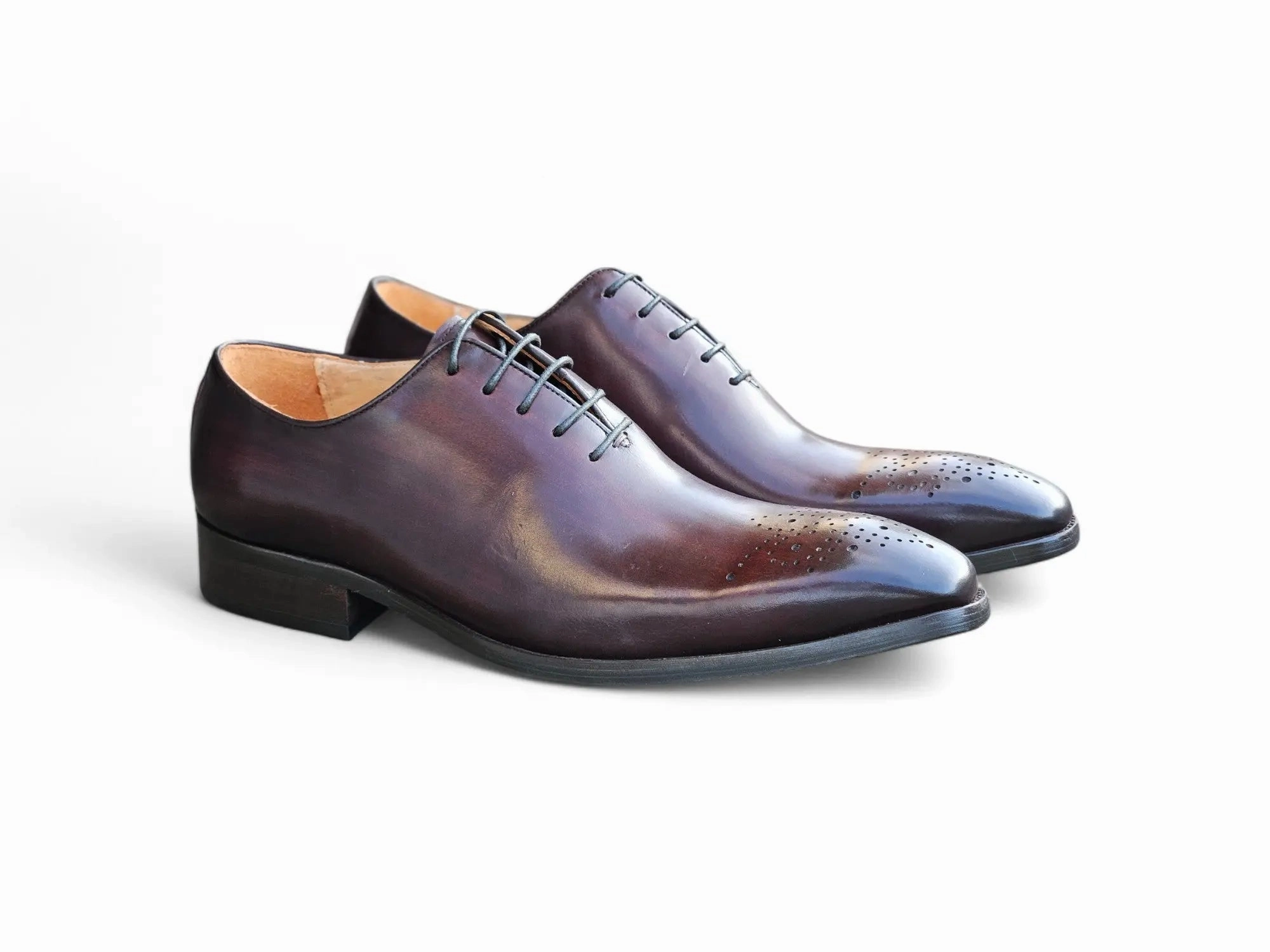 Grand  Pratt Cap-toe Oxfords Hand Burnished Wholecut Calf Oxford