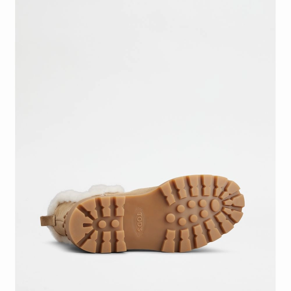 Tod's Chelsea Boots in Suede and Sheepskin Chelsea Boots Size 13 Uk