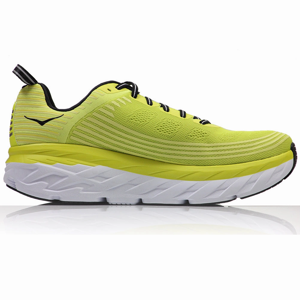 Hoka One One Bondi 6 Men's Running Shoe - Yellow Running Gym Shoes