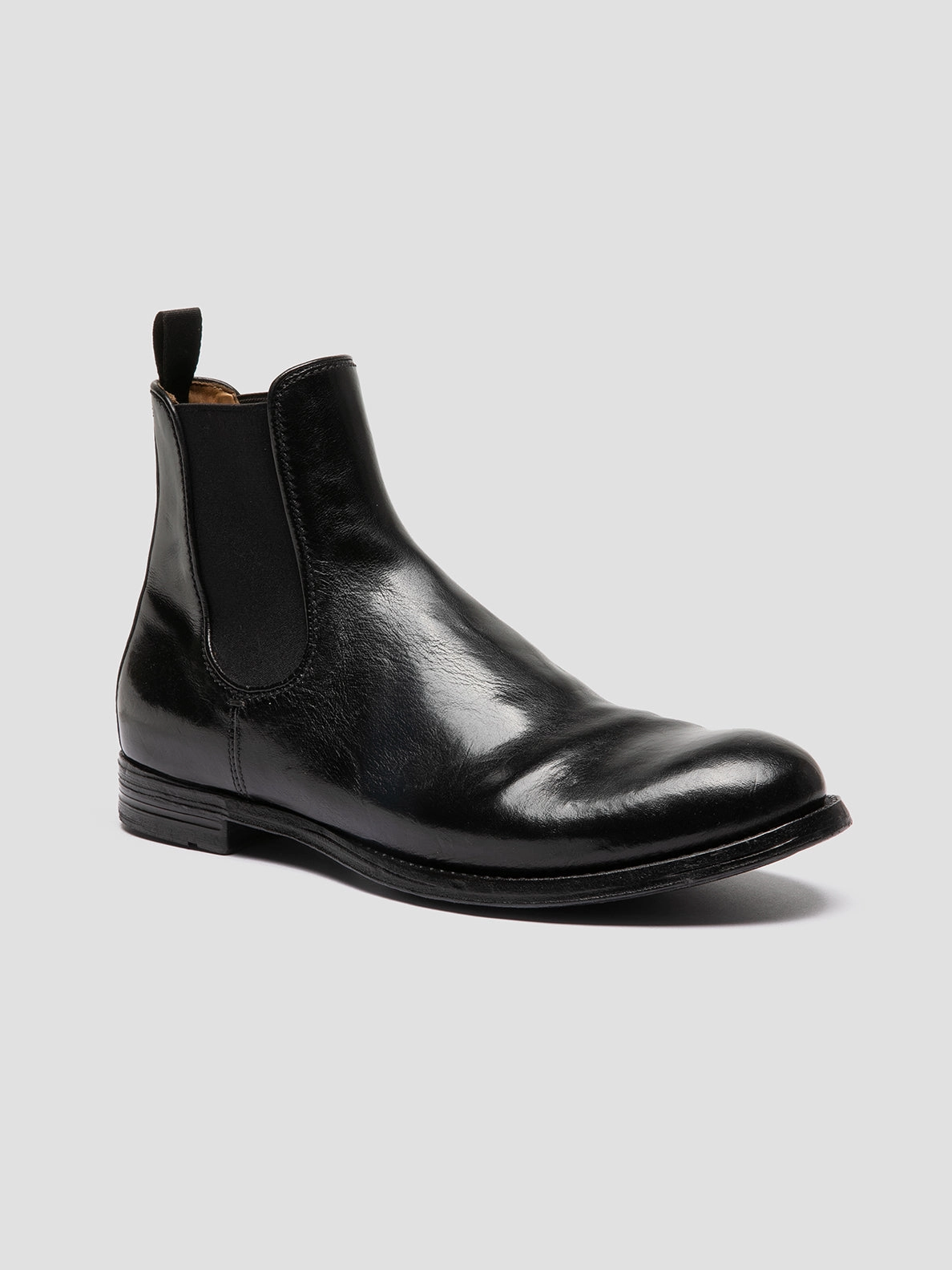 Crib Boots ANATOMIA 083 - Black Leather Chelsea Boots