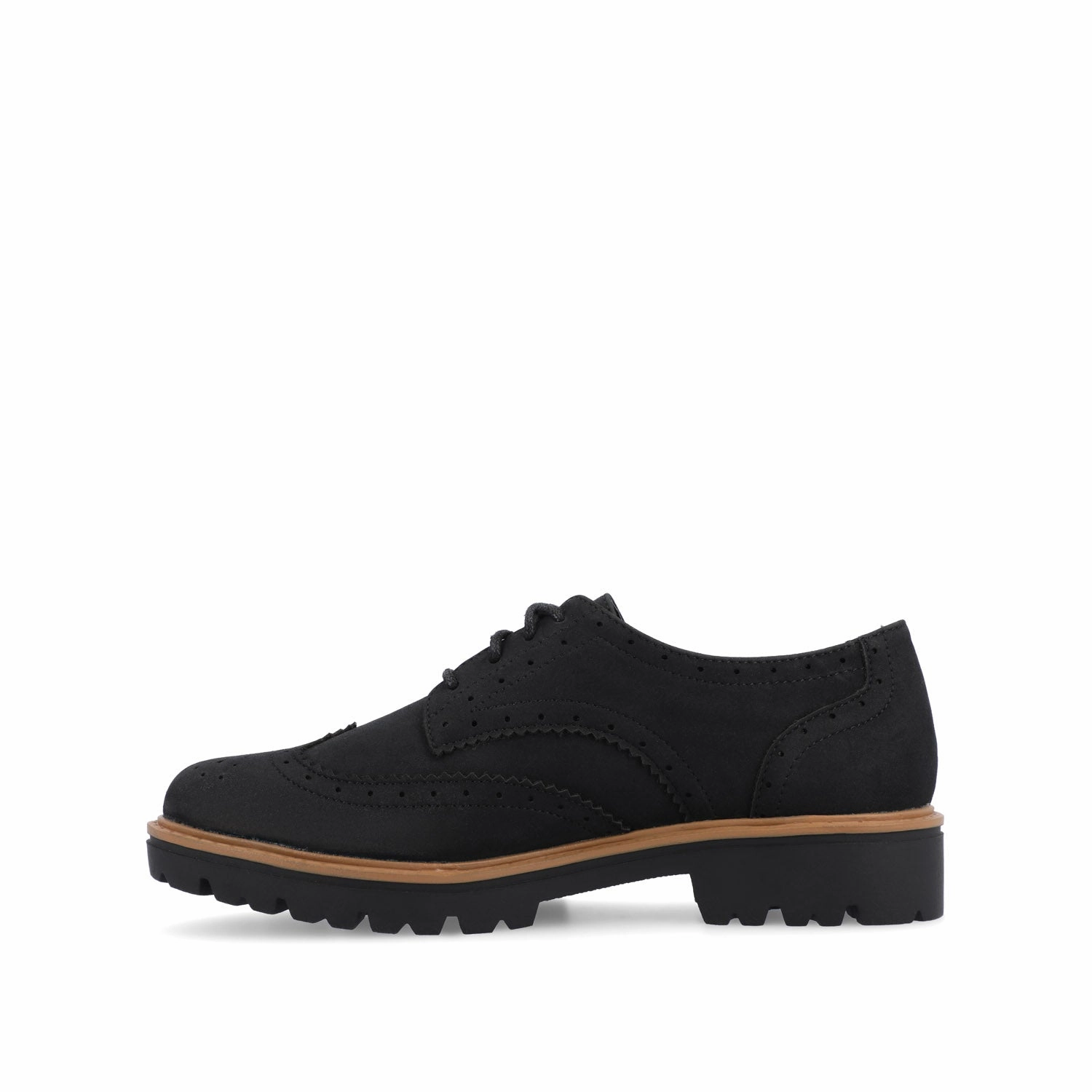 CLAUDIYA OXFORD LOAFER FLAT IN FAUX SUEDE Oxford Button Down Shirt