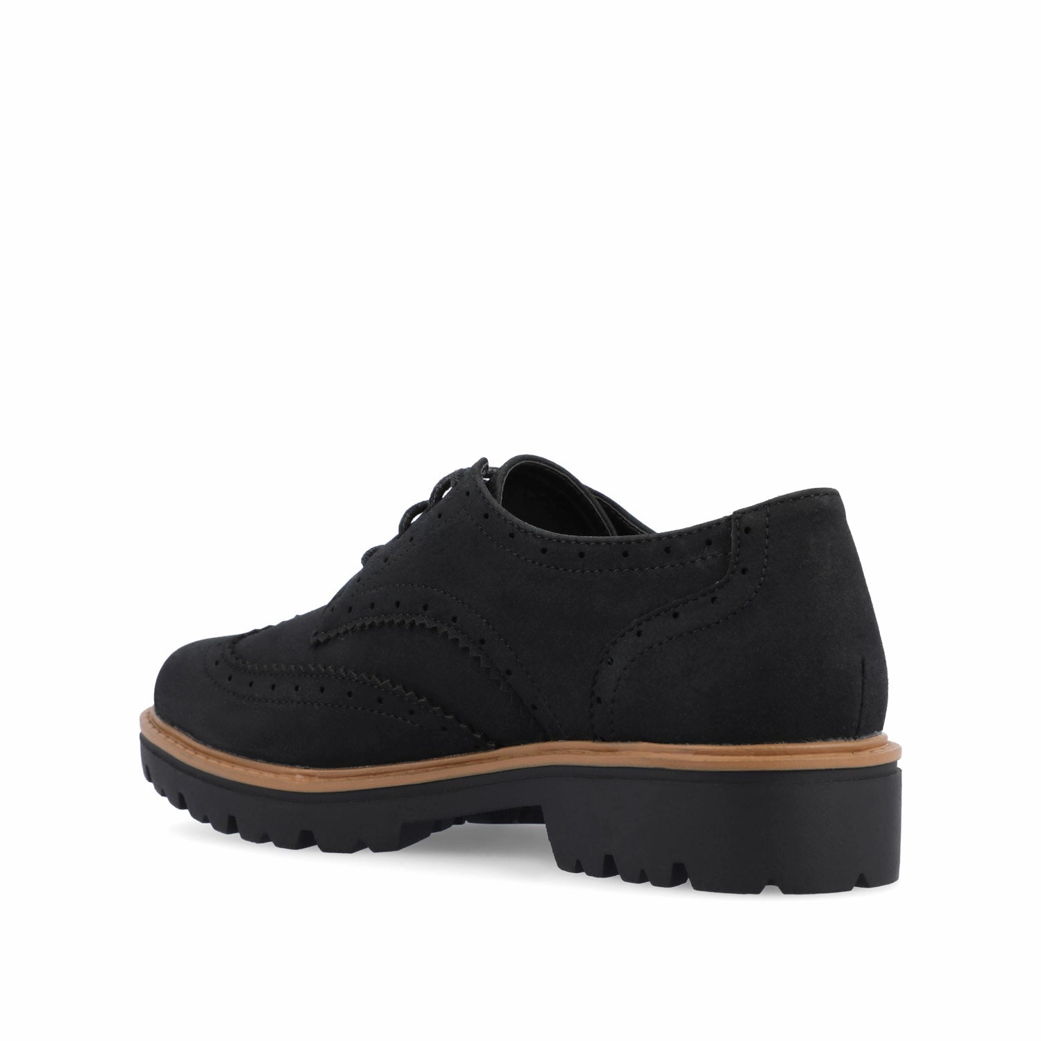 Cedric Dress Lace-up Almond Toe Oxfords CLAUDIYA OXFORD LOAFER FLAT IN FAUX SUEDE